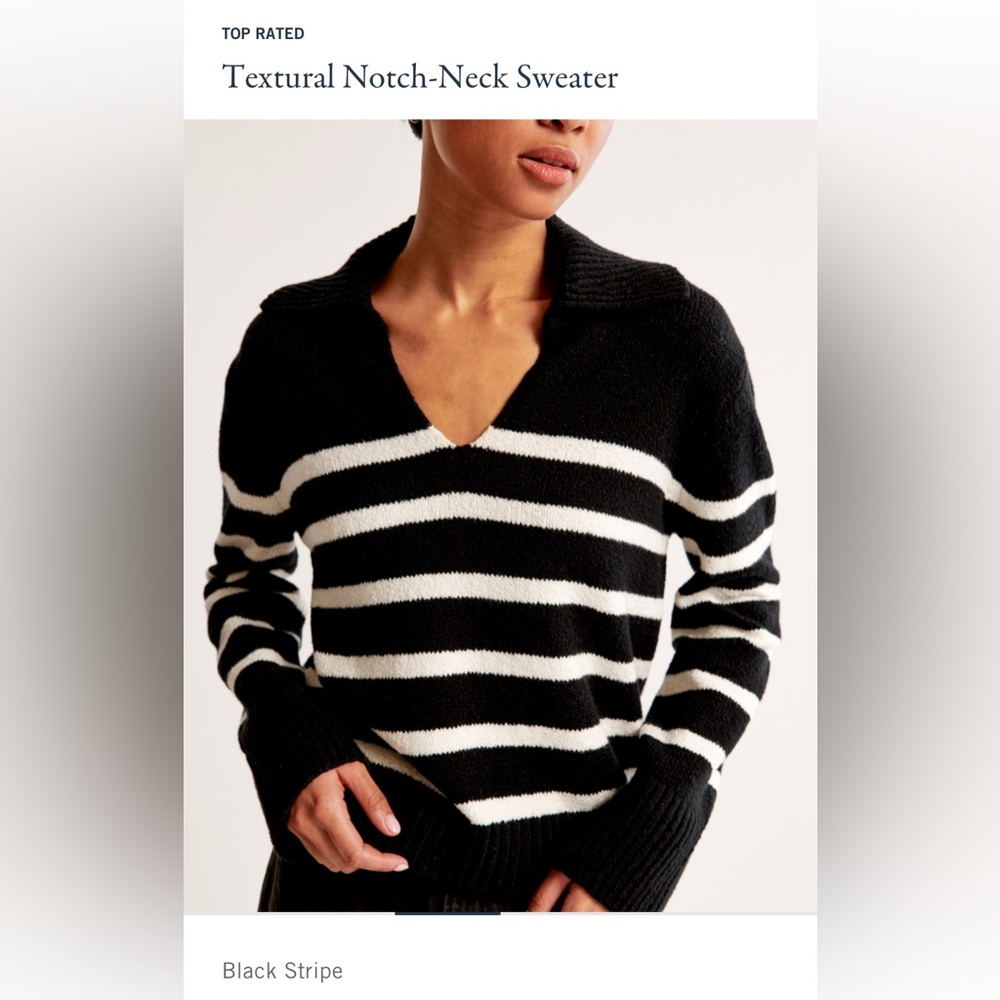 Abercrombie & Fitch Notch-Neck Sweater